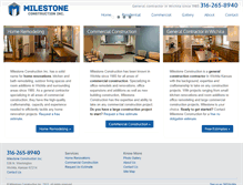 Tablet Screenshot of milestoneconstructioninc.com
